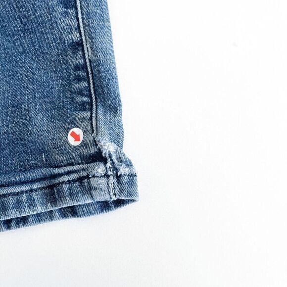 Volcom Vorta Women's Low Rise Slim Straight Stretch Denim Jeans Mid Wash Blue 28 - Picture 10 of 11